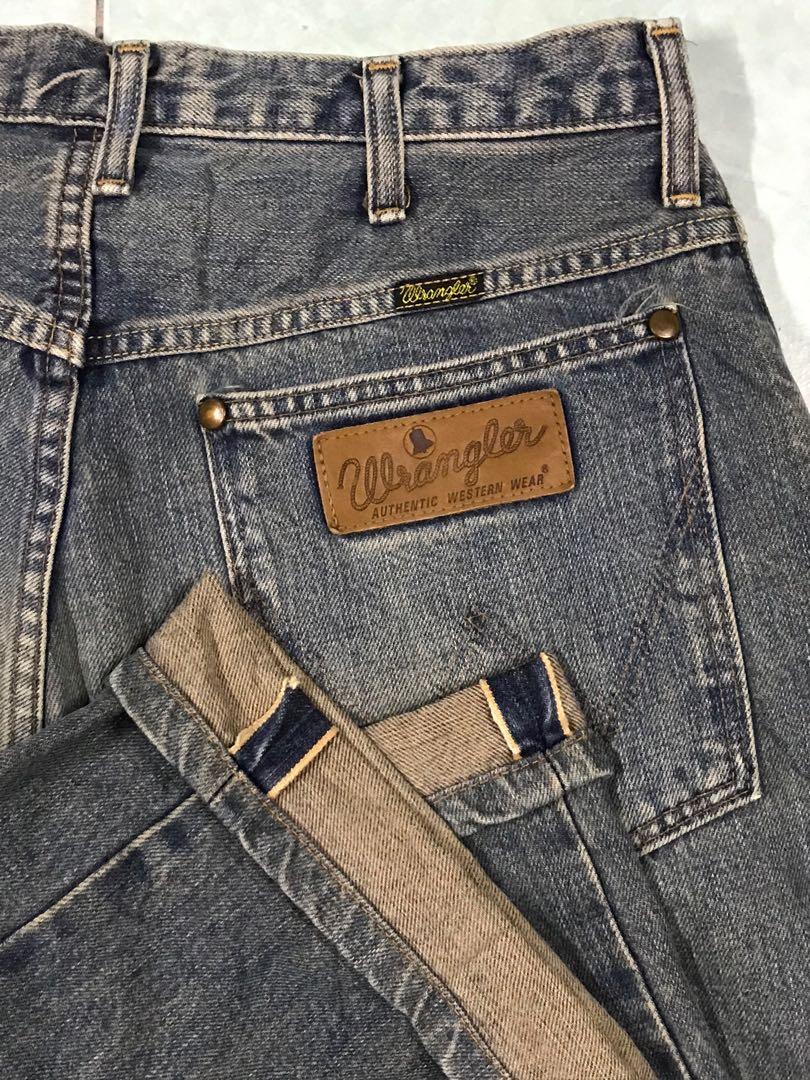 Wrangler selvedge jeans clearance