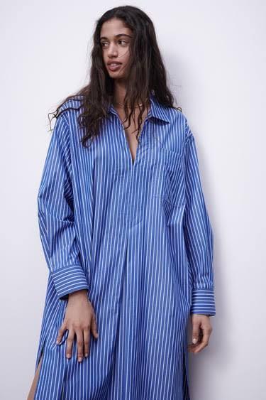 short tight blue dresses Zara Size Small Light-Blue Midi Dress – oppspot main image 0