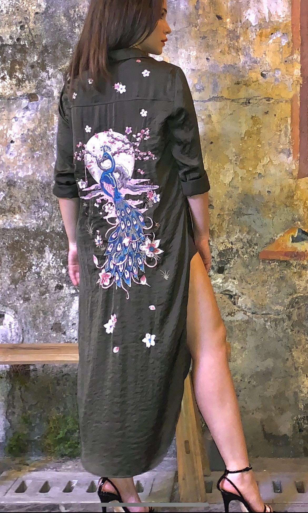 Zara peacock dress online