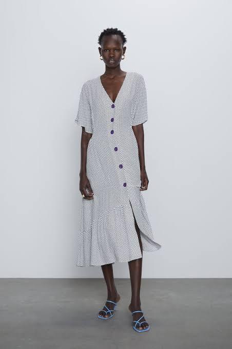 Zara Polka Midi Dress (Category: Dresses) located in Bulacan. Submitted by xentrep (Listing ID 1142516758, Image 1). Description: Worn once only. Good as new.