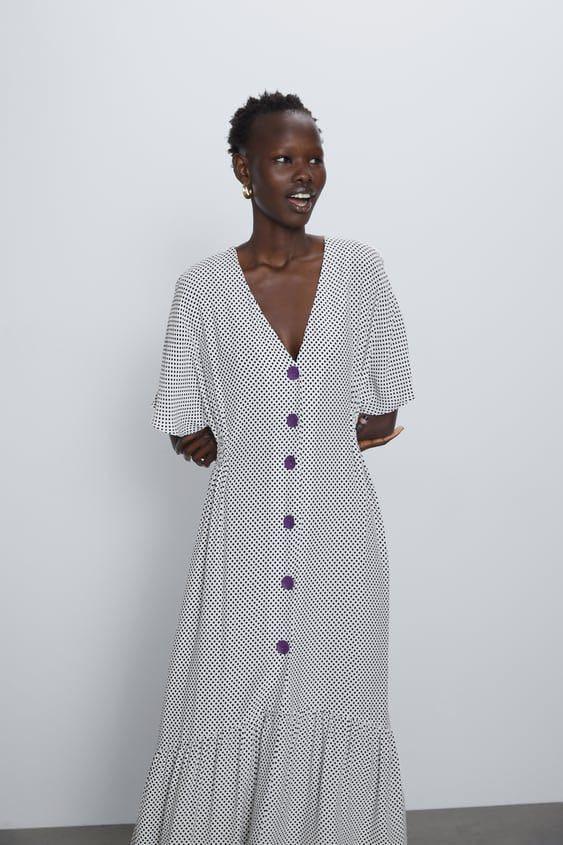 Zara Polka Midi Dress (Category: Dresses) located in Bulacan. Submitted by xentrep (Listing ID 1142516758, Image 2). Description: Worn once only. Good as new.