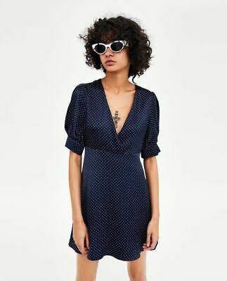 Zara Polka Satin Dress (Category: Dresses) located in Bulacan. Submitted by xentrep (Listing ID 1142519783, Image 2). Description: Worn twice only. Good as new.
