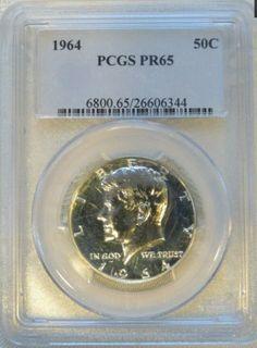1964 甘迺迪Silver Kennedy Half Dollar PCGS PR65