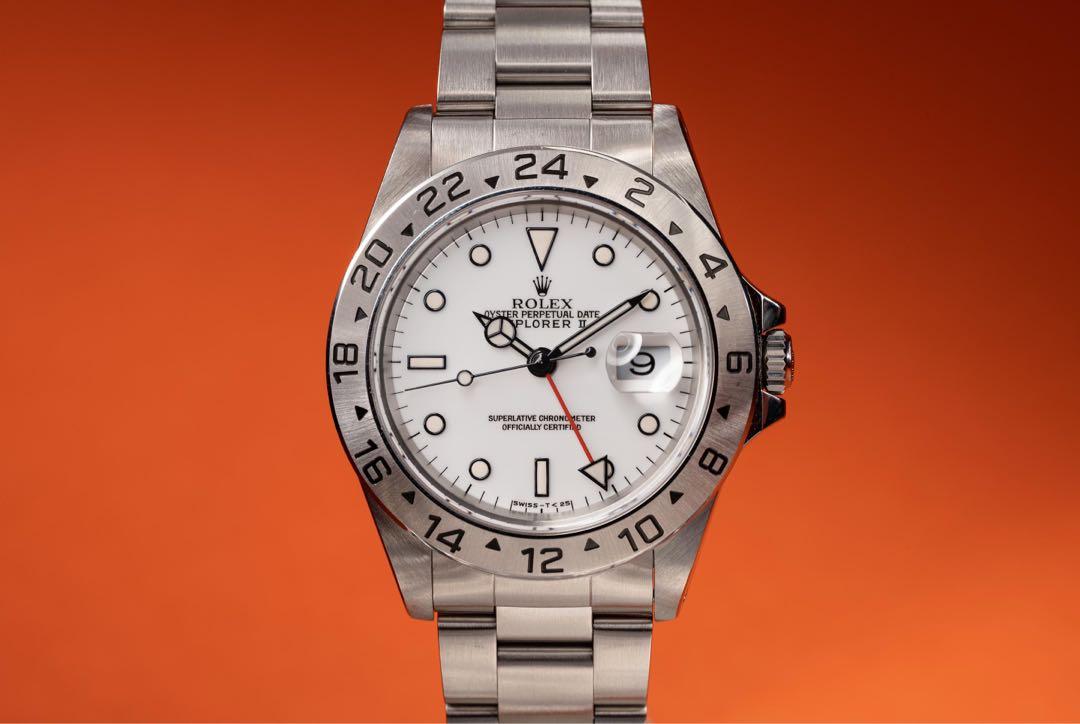 1998 Rolex Explorer II 16570 White Dial 