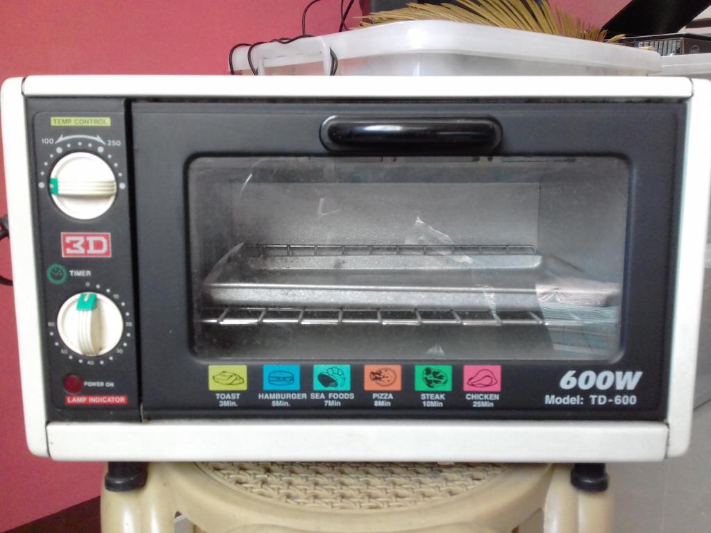 3D OVEN TOASTER ( MODEL TD-600 ) (Category: Ovens & Toasters) located in Manila. Submitted by daisuke_kirigaya (Listing ID 1146404256, Image 1). Description: *** KINDLY READ THE POST FIRST BEFORE SENDING PM *** *** 3D OVEN TOASTER ( MODEL TD-600 ) *** Price - Php 650 Note : - Cross-posted - WYSIWYG - item is in VERY GOOD WORKING condition ( see actual picture ) - last price posted - for pick-up only *** Mode of Payment *** - bank transfer ( BPI )