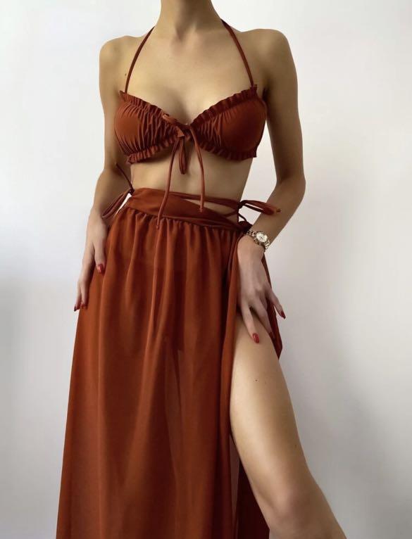Frill skirt swimsuit hotsell