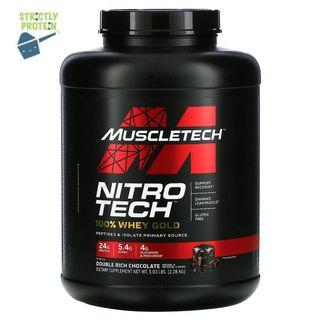 5lbs, NitroTech 100% Whey Gold, MuscleTech, Protein Powder, Whey Protein