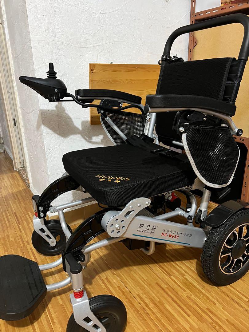 可折疊續航40公里電動輪椅可加後座雙人出行, 健康及營養食用品, 輔助和康復輔助, 輔助和康復輔助- 輪椅- Carousell