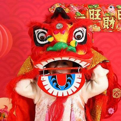 農曆新年醒獅獅頭舞獅兒童玩具小獅子頭6寸表演道具, 興趣及遊戲 農曆新年醒獅獅頭舞獅兒童玩具小獅子頭6寸表演道具, 興趣及遊戲