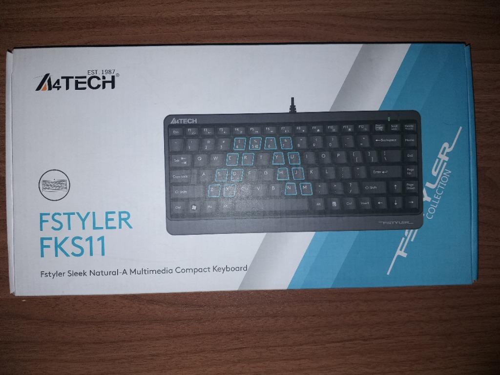 A4Tech FKS11 Fstyler Mini Keyboard (Wired), Computers & Tech, Parts ...