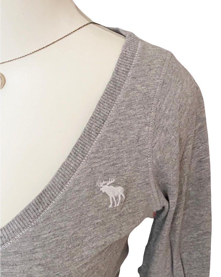 Fitch Long Sleeve V-Neck Grey 