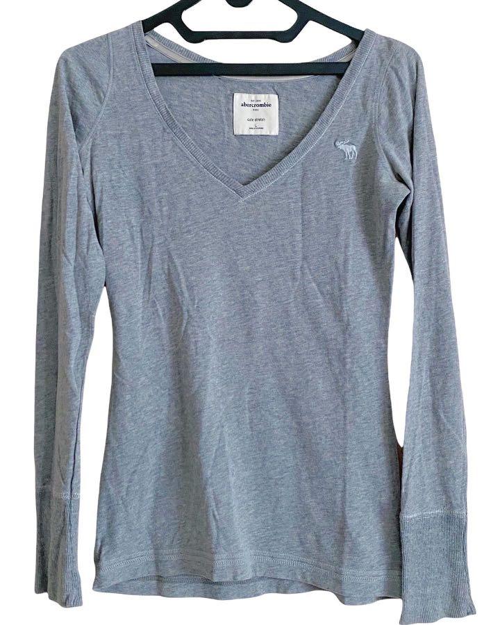 Fitch Long Sleeve V-Neck Grey 