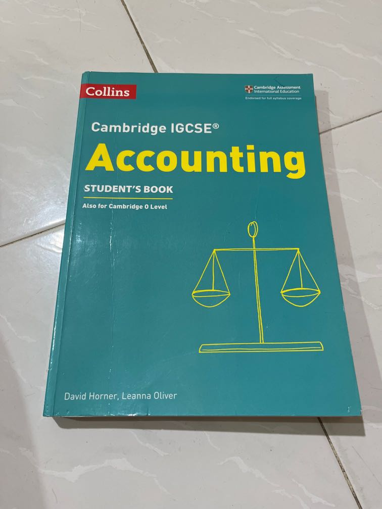 Accounting Collins Students book (Cambridge IGCSE and O Level), Hobbies
