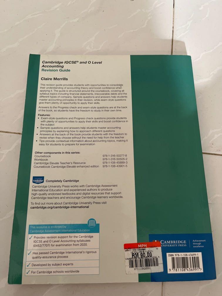 Accounting Revision Guide (Cambridge IGCSE & O Level), Hobbies & Toys