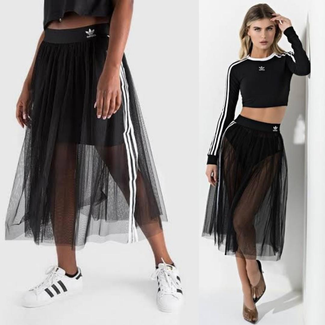 Flotar Sucio galope Adidas black mesh tulle skirt, Women's Fashion, Bottoms, Skirts on Carousell