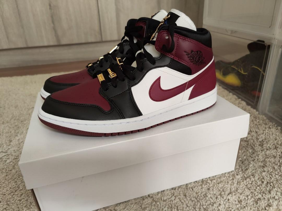 Air jordan 1 mid maroon new arrivals
