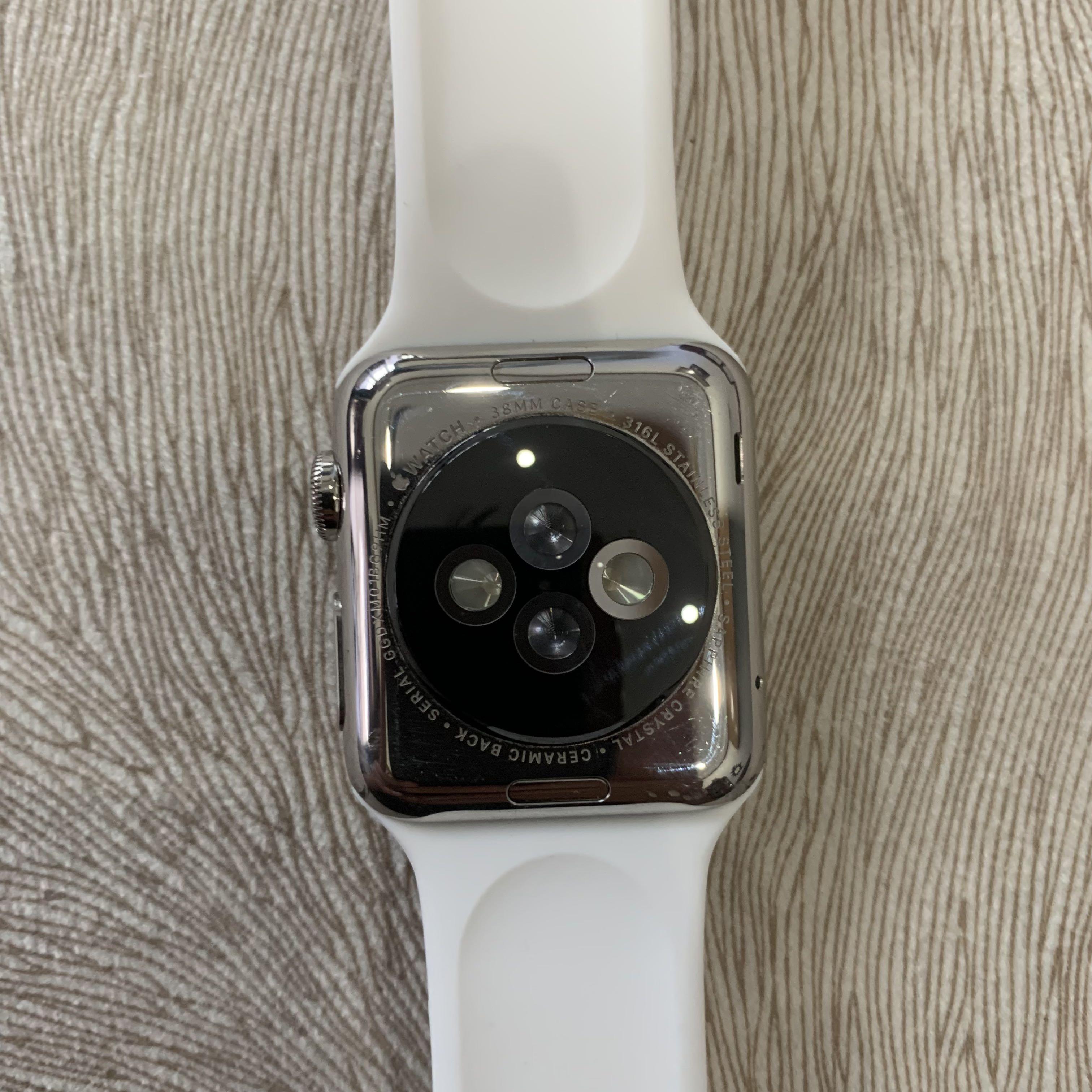 Apple watch 38mm case 316l stainless steel sapphire crystal clearance