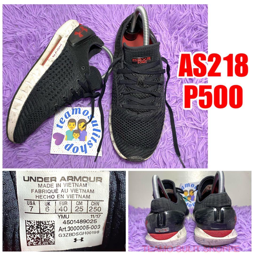 AS218 UNDER ARMOUR HOVR SONIC SHOES US7 Men s Fashion Footwear