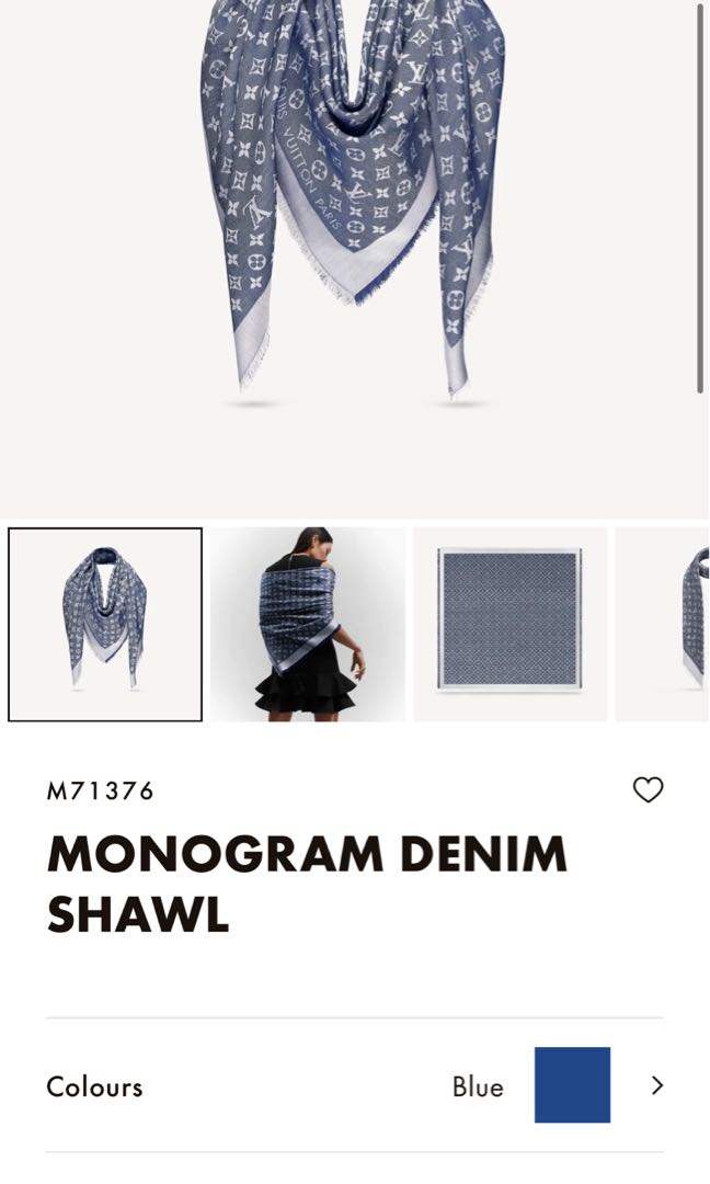 Louis Vuitton Monogram Denim Shawl Black – STYLISHTOP
