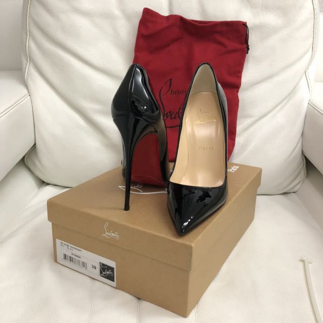 Christian Louboutin - Authenticated So Kate Heel - Suede Black for Women, Very Good Condition