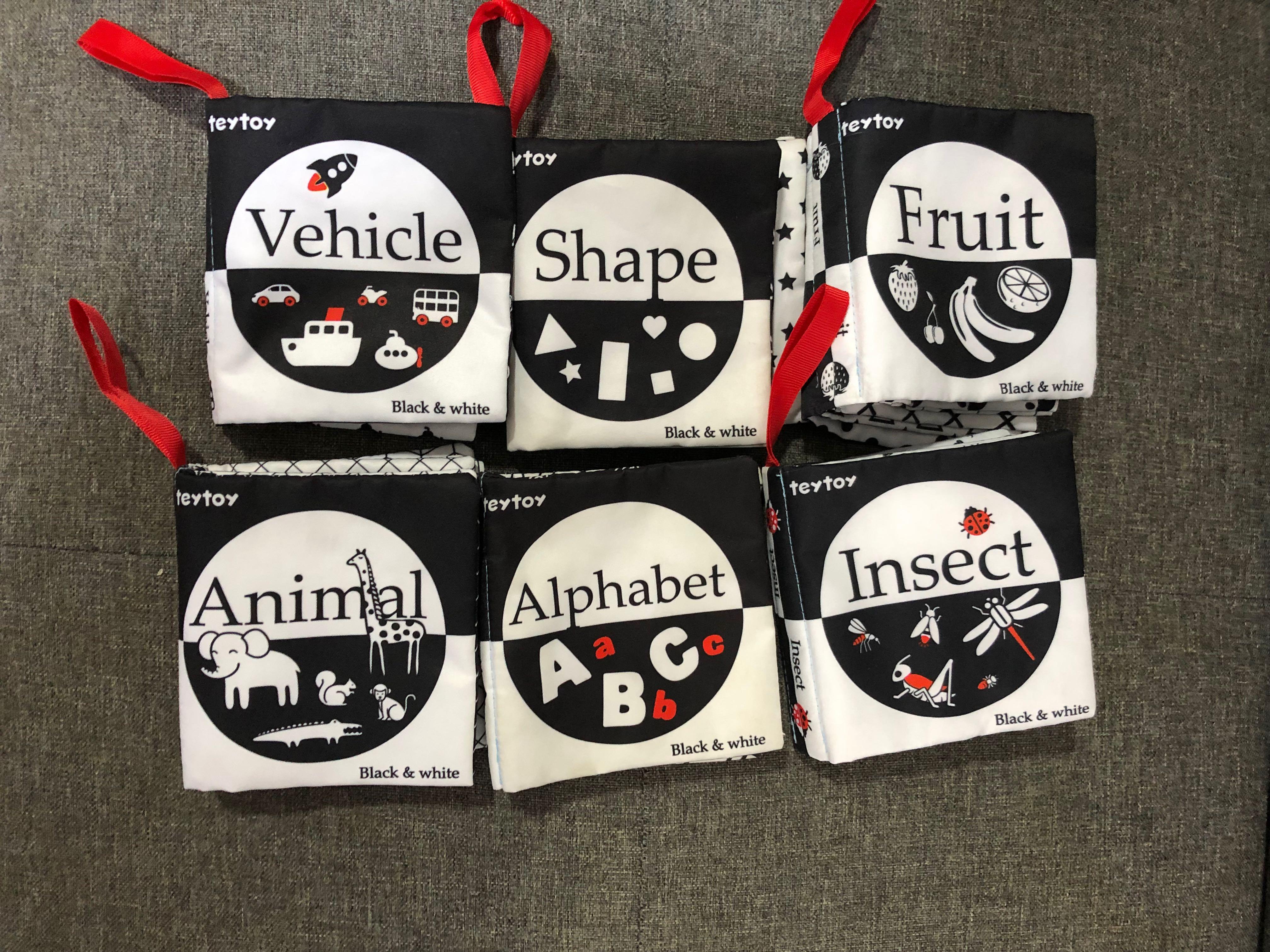 Baby book black and white, Babies & Kids, Toys & Walkers on Carousell