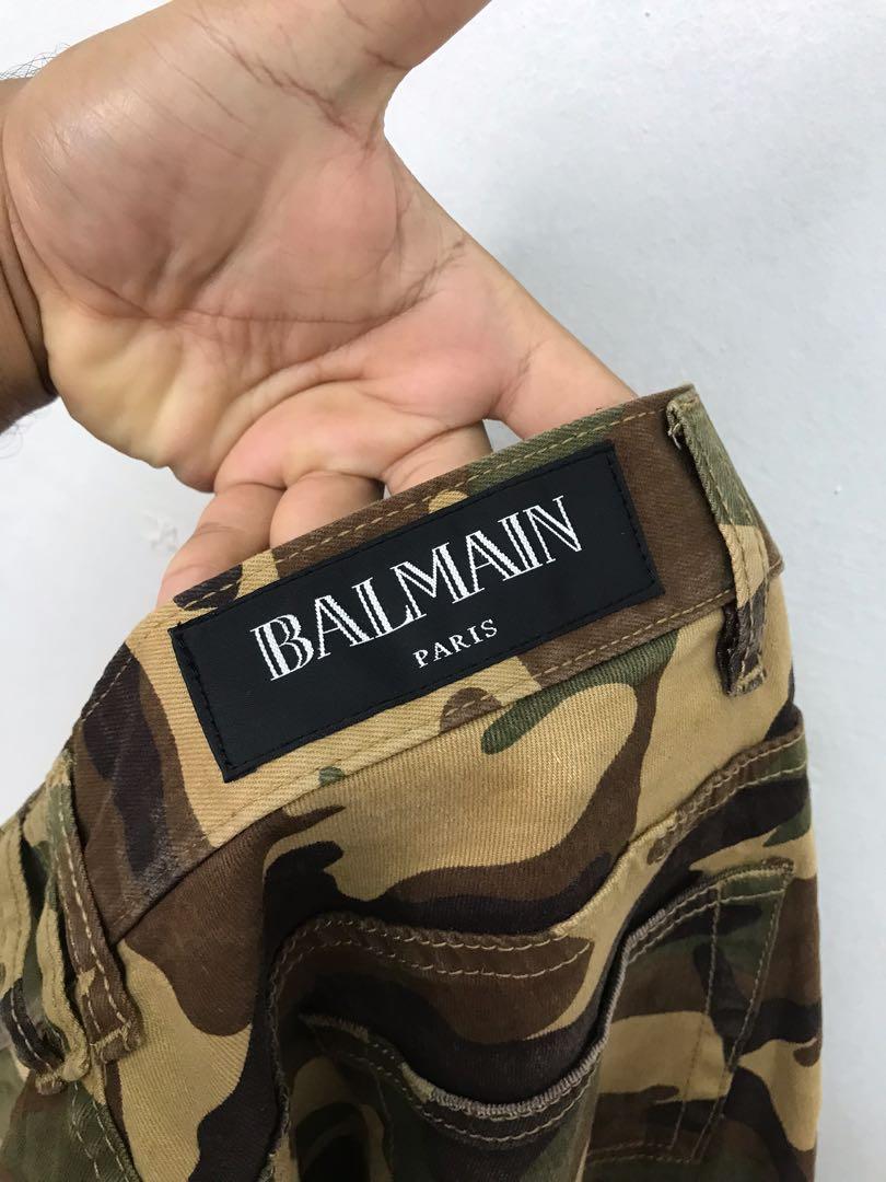 Balmain camo jeans shop
