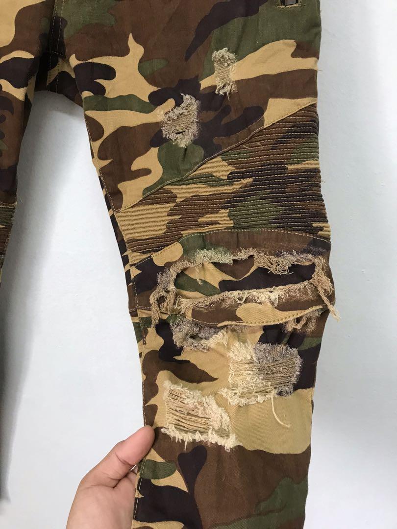 Camo balmain clearance jeans