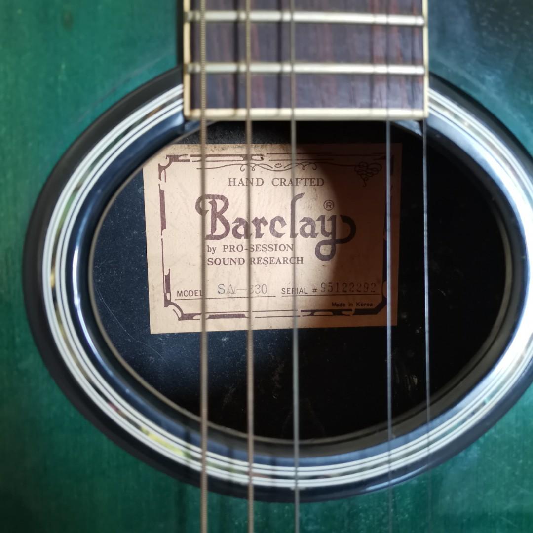 Barclay sales guitar price