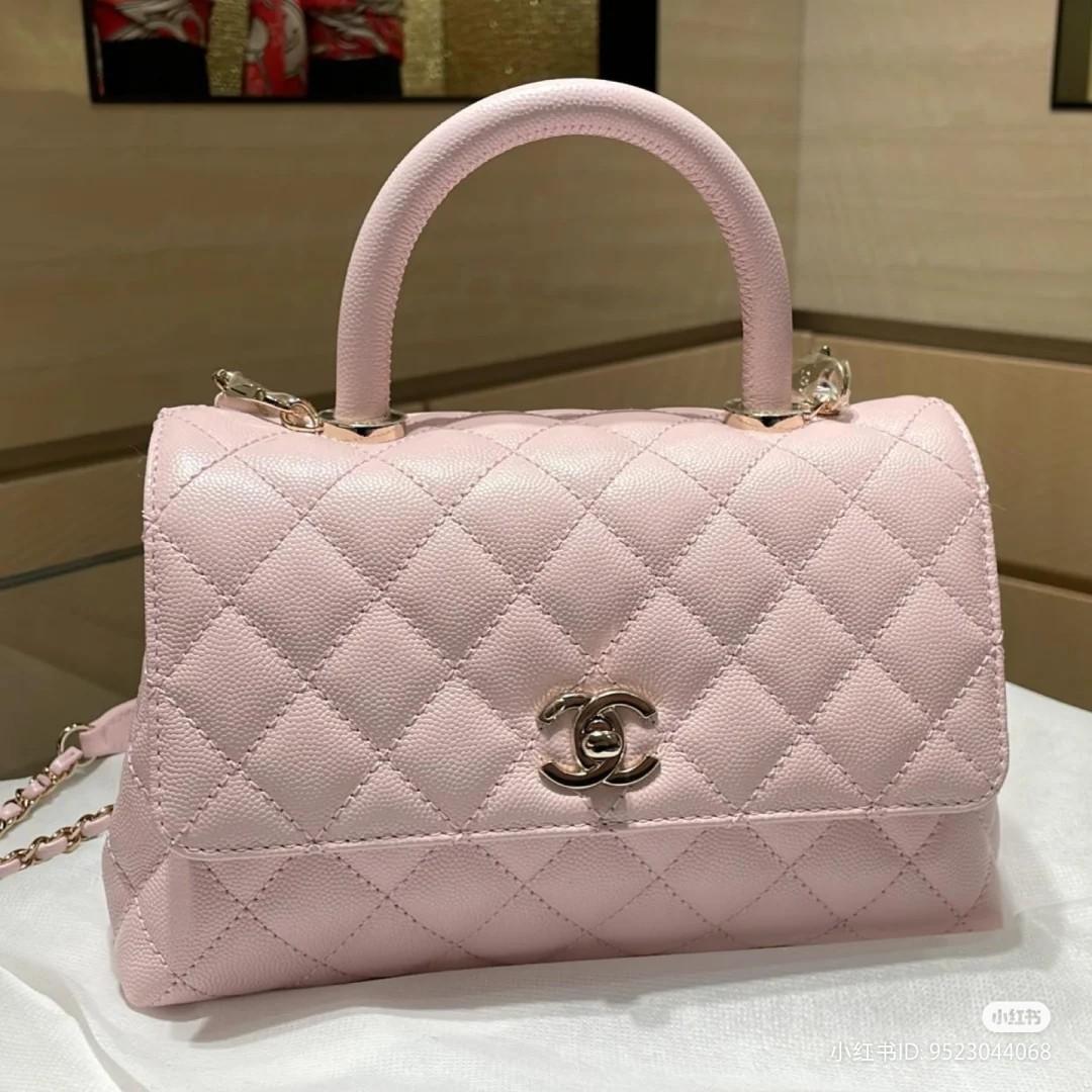 BNIB Chanel 22P Coco handle Small Size Light Pink, Luxury, Bags & Wallets  on Carousell
