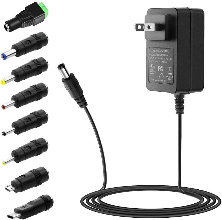 20 Pack Power Supply 5V 3A with Switch UL 2.5A 2A 1.5A 1A Fast Rapid Charge AC Adapter w/ 1.5m Extra Long On Off Power Switch Micro USB Cable for Raspberry Pi 3 Model B/B Plus 