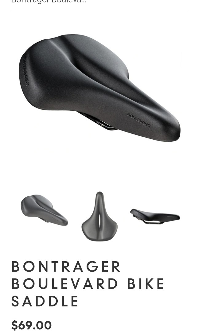 Bontrager boulevard bike saddle top