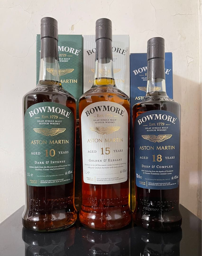 最後1套咋👏🏻‼️) Bowmore 10 15 & 18 Years Old - Aston Martin