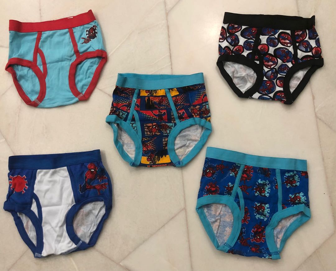 Handcraft Marvel Spiderman Boys 7 Briefs Underwear Size 2T 3T Toddler Fast  Ship