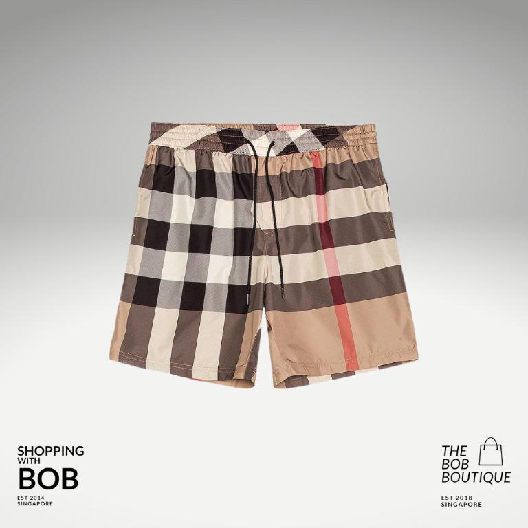 Burberry Large Checkered Guildes Shorts