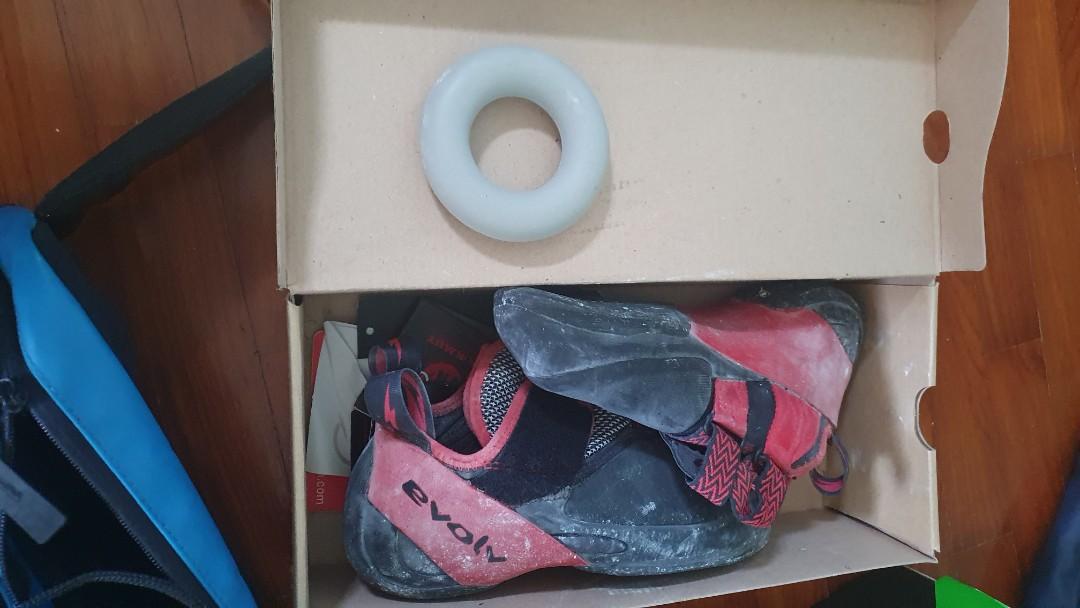 Climbing shoes evolv raptor agro Sports Equipment Hiking Camping on Carousell