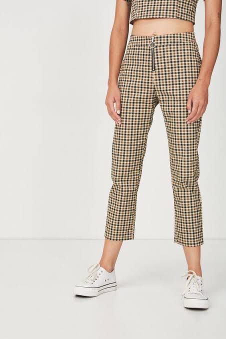 Cotton on Gingham Pants, Women's 