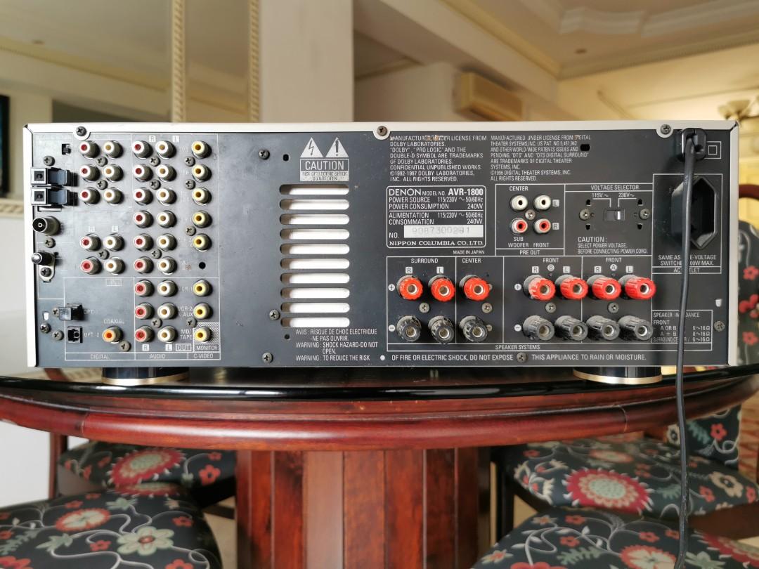 Denon AVR home theatre amplifier, Audio, Soundbars, Speakers