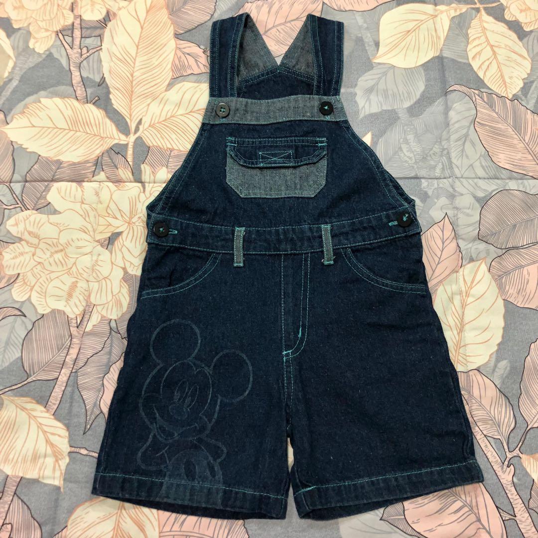 Disney Mickey Mouse Jumper Jumpsuit Romper (Category: Babies & Kids Fashion) located in Mandaluyong City. Submitted by kathe_a (Listing ID 1146490414, Image 1). Description: Barely used, No flaw Fits 2-4y Denim jumper Adjustable strap .