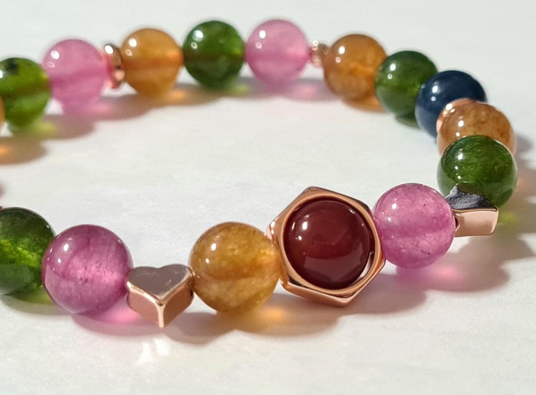 On Sale DIY Rainbow Tourmaline Bracelet