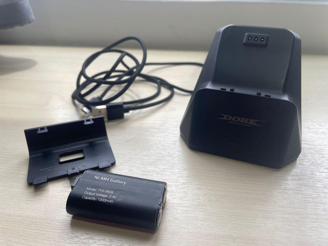 Dobe battery pack and charging dock stand for xbox series x/s controller, Video Gaming, Gaming