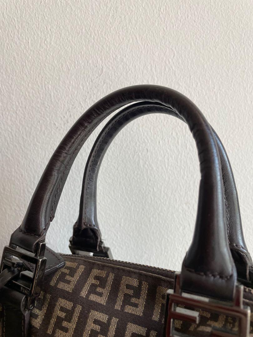 FENDI Canvas Forever Bauletto Mini Boston Bag – Collections Couture