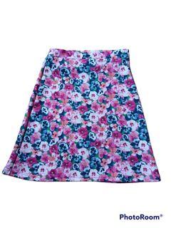 Flower pink skirt