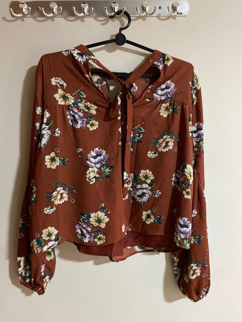 floral chiffon blouse forever 21