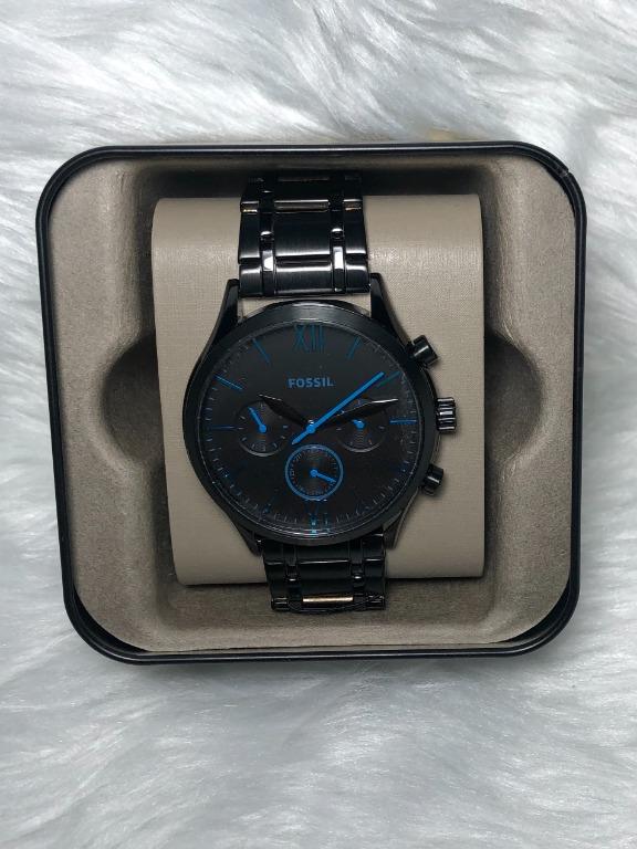 Fenmore midsize multifunction best sale black stainless steel watch
