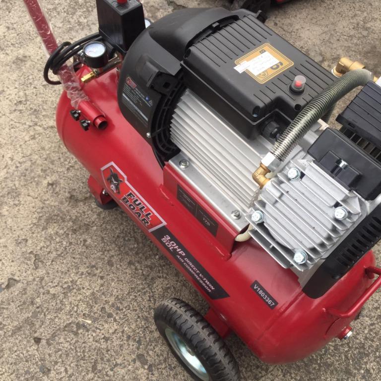 Full Boar Compressor 3HP 50L Belt Driven, Furniture & Home Living