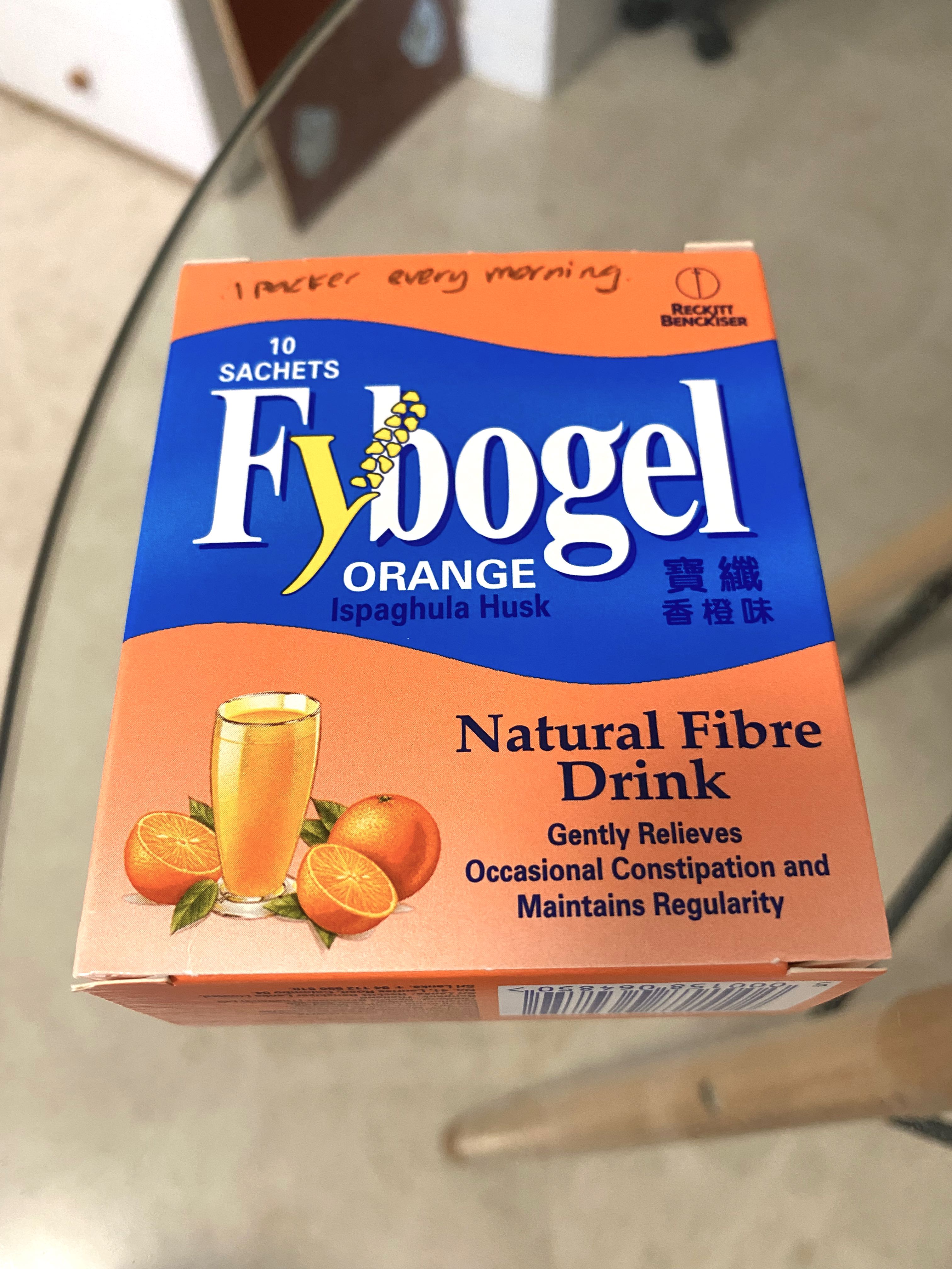 Fybogel Natural Fibre Drink Orange / Laxative / Relieve Constipation
