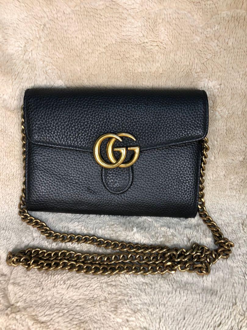 Gucci sling bag black sale