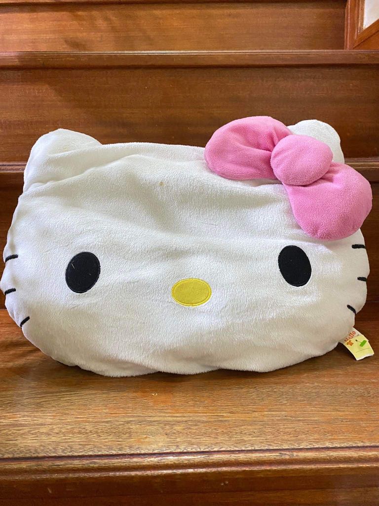 Hello kitty face pillow, Hobbies & Toys, Toys & Games on Carousell