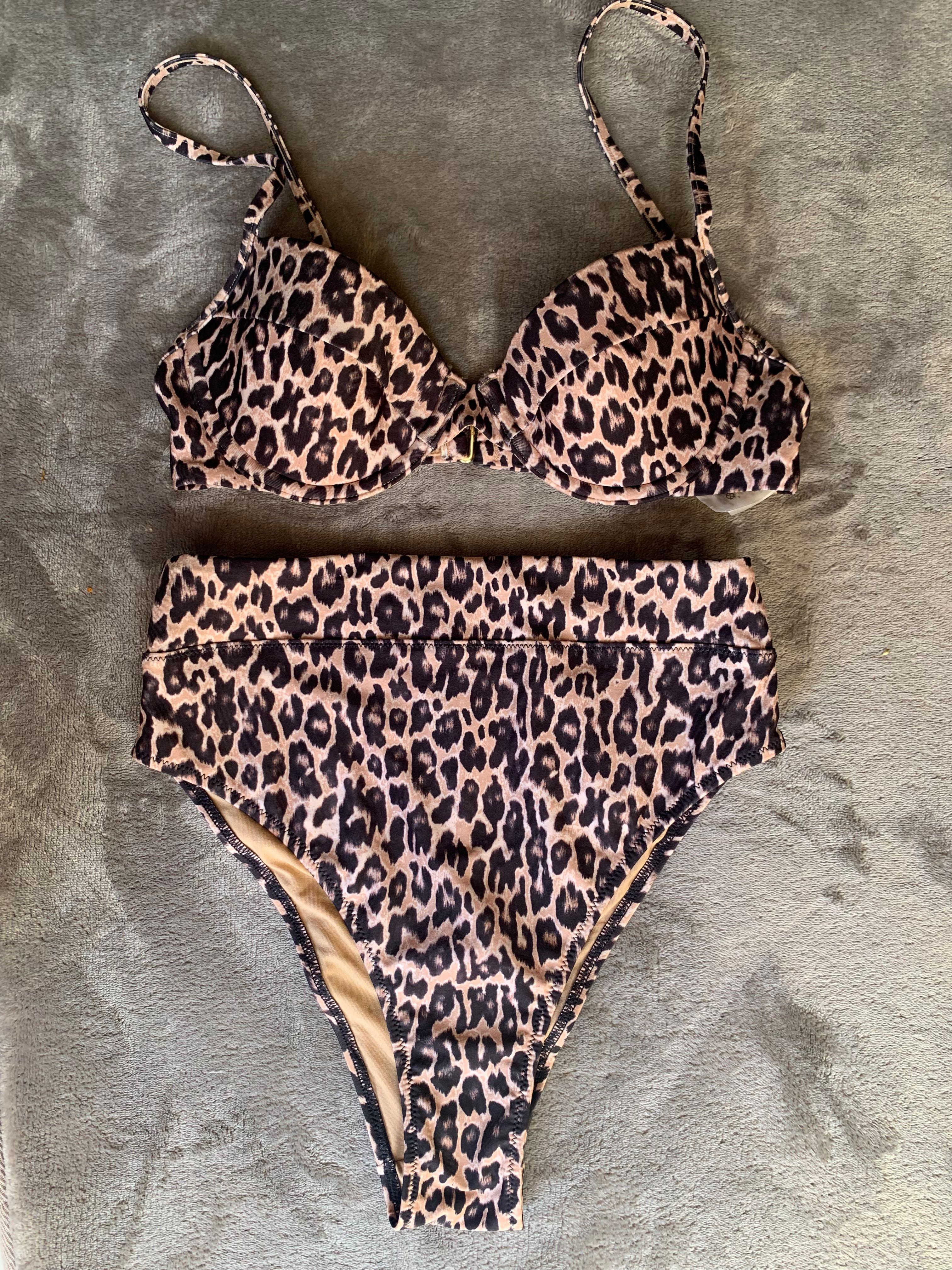 H&m leopard print swimsuit deals