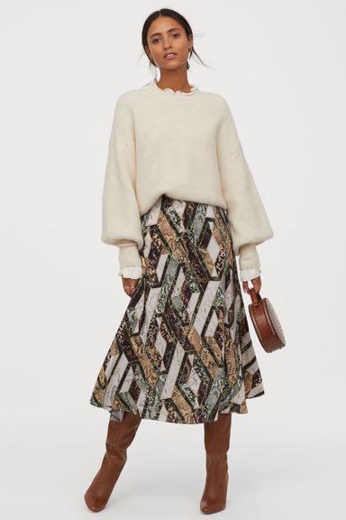 Paper bag on sale snakeskin skirt